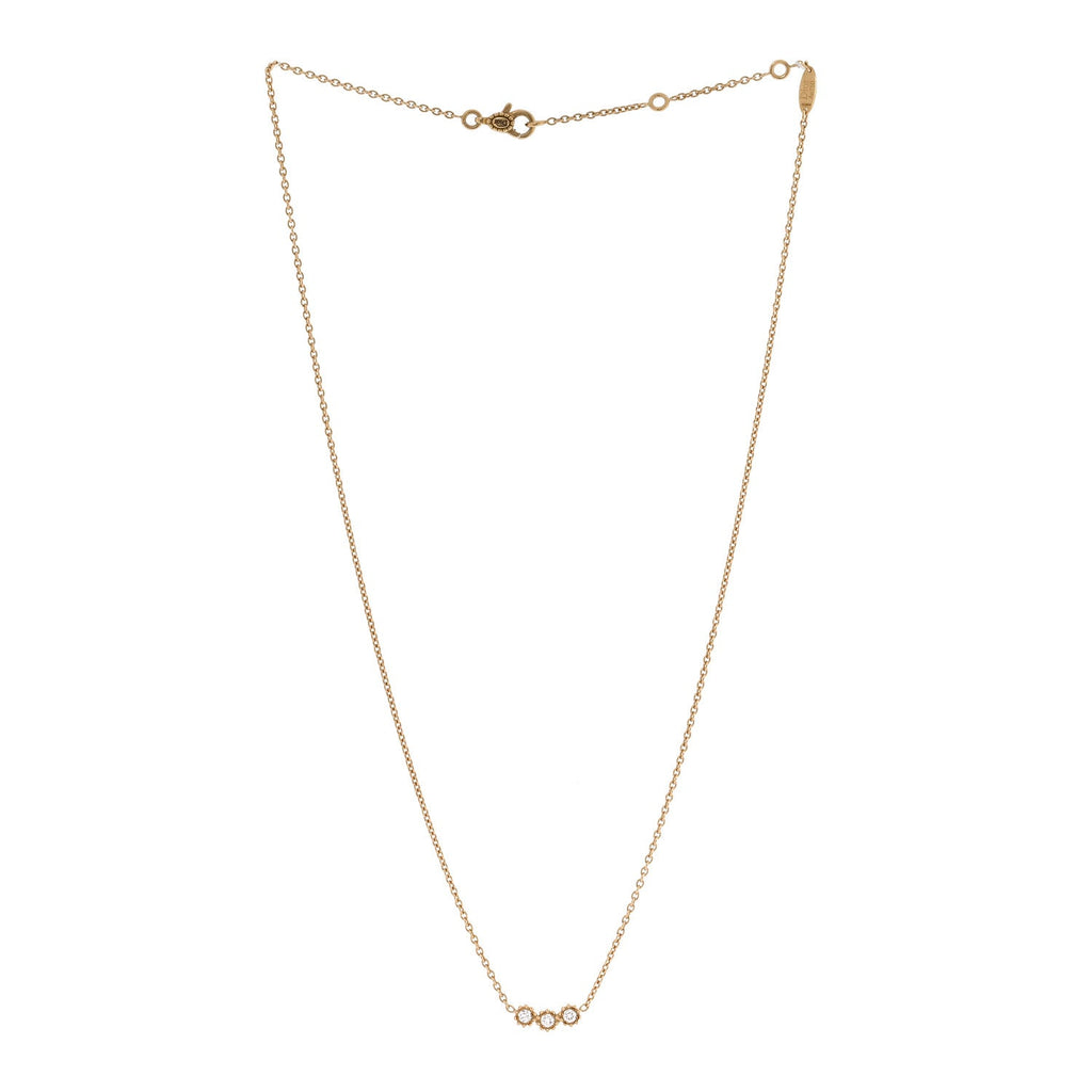 ディオール 18K イエローゴールド ダイヤモンド ミミローズ ペンダント ネックレス (代金引換)