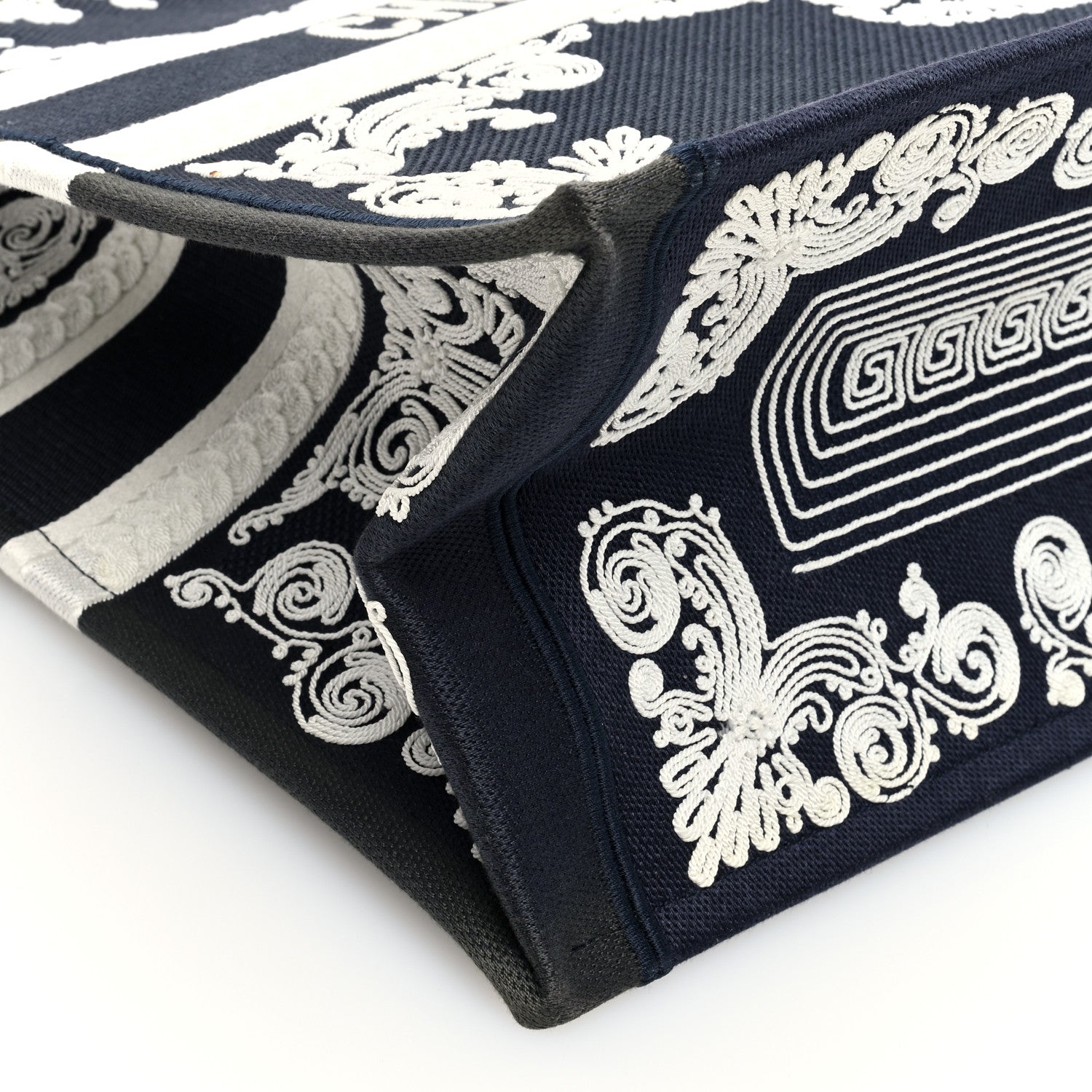 ディオール キャンバス 刺繍 コルネリー ブックトート ブルー ホワイト (代金引換)