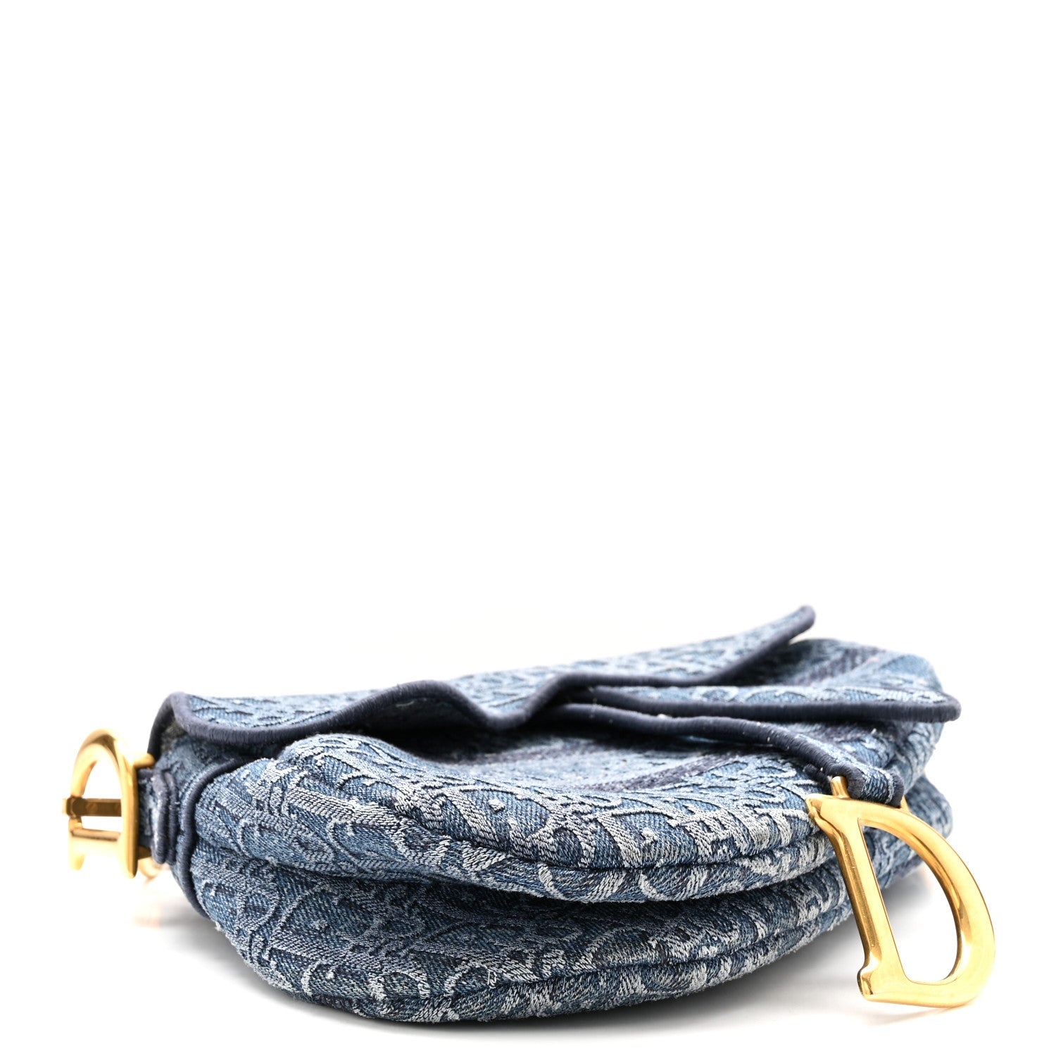 ディオール オブリーク刺繍 サドルバッグ デニムブルー (代金引換)