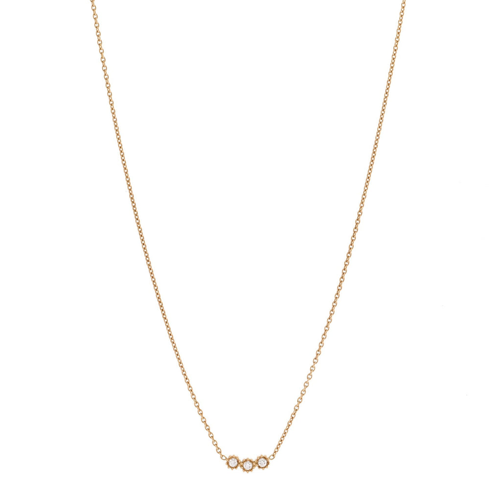ディオール 18K イエローゴールド ダイヤモンド ミミローズ ペンダント ネックレス (代金引換)