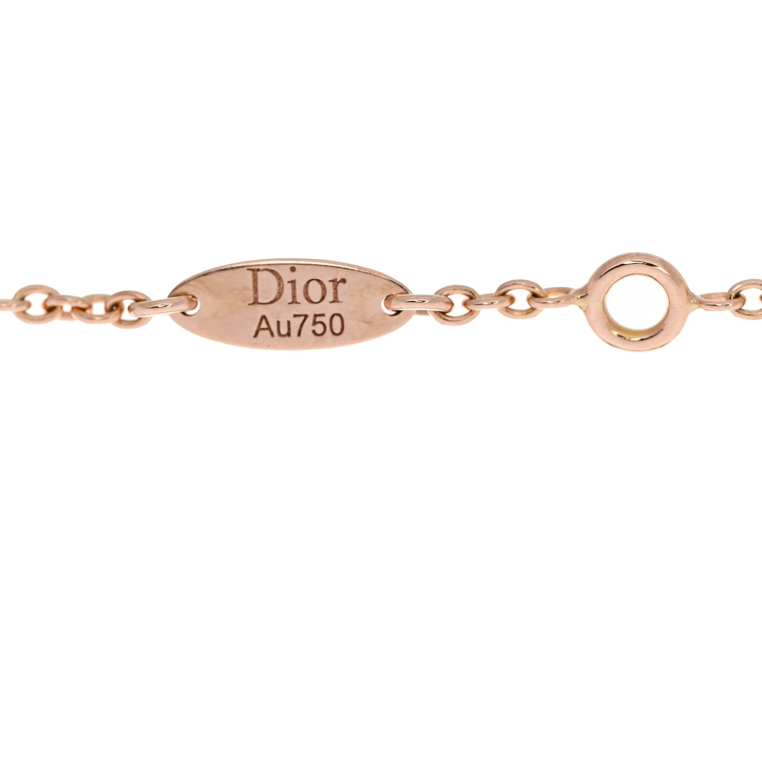 ディオール 18K ローズゴールド ダイヤモンド ブラックオニキス ローズ デ ヴァン ブレスレット (代金引換)