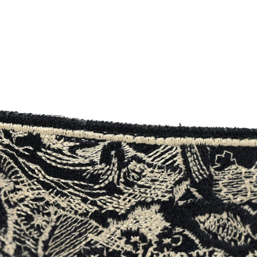 ディオール キャンバス 刺繍 トワルドジュイ ショルダーストラップ ブラック ホワイト ブルー (代金引換)