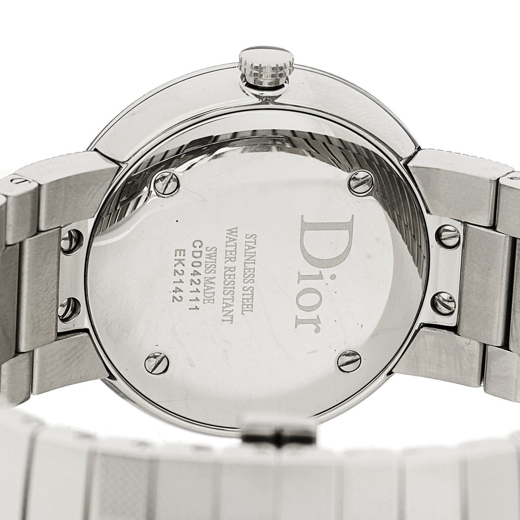 ディオール ステンレススチール ダイヤモンドベゼル 33mm La D De Dior クォーツ ウォッチ (代金引換)