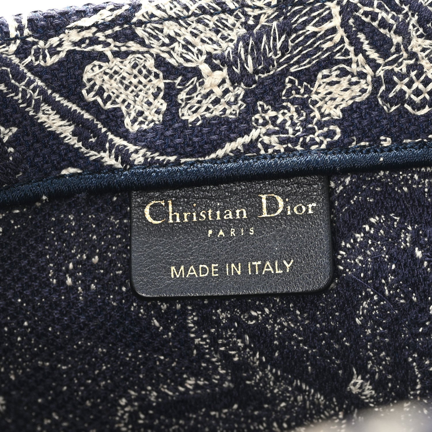 ディオール キャンバス 刺繍 ラージ ディオリヴィエラ トワルドジュイ リバース ブックトート ブルー (代金引換)