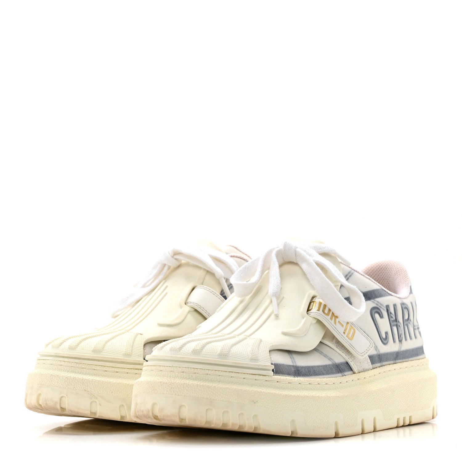 ディオール ナイロンメッシュ Dior-ID プラットフォームスニーカー 37.5 ブルーフランス (代金引換)