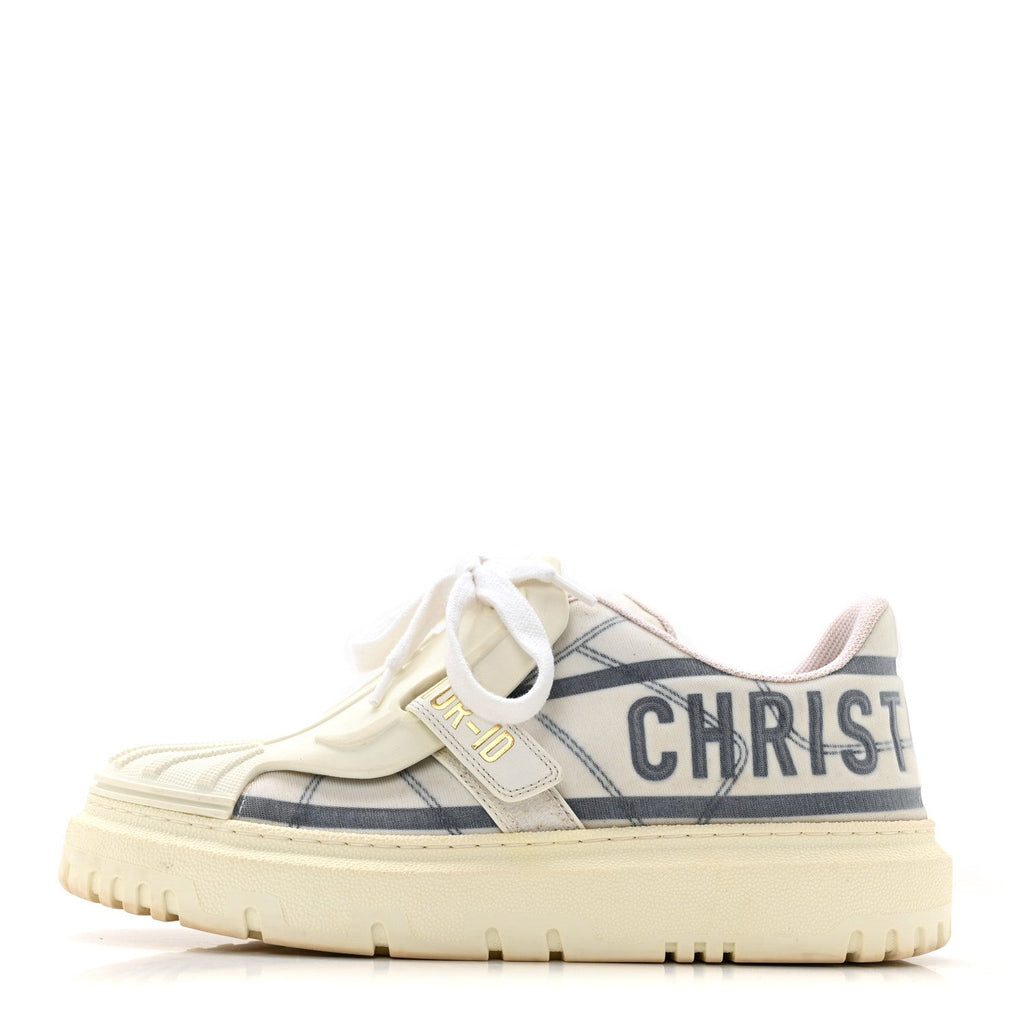 ディオール ナイロンメッシュ Dior-ID プラットフォームスニーカー 37.5 ブルーフランス (代金引換)
