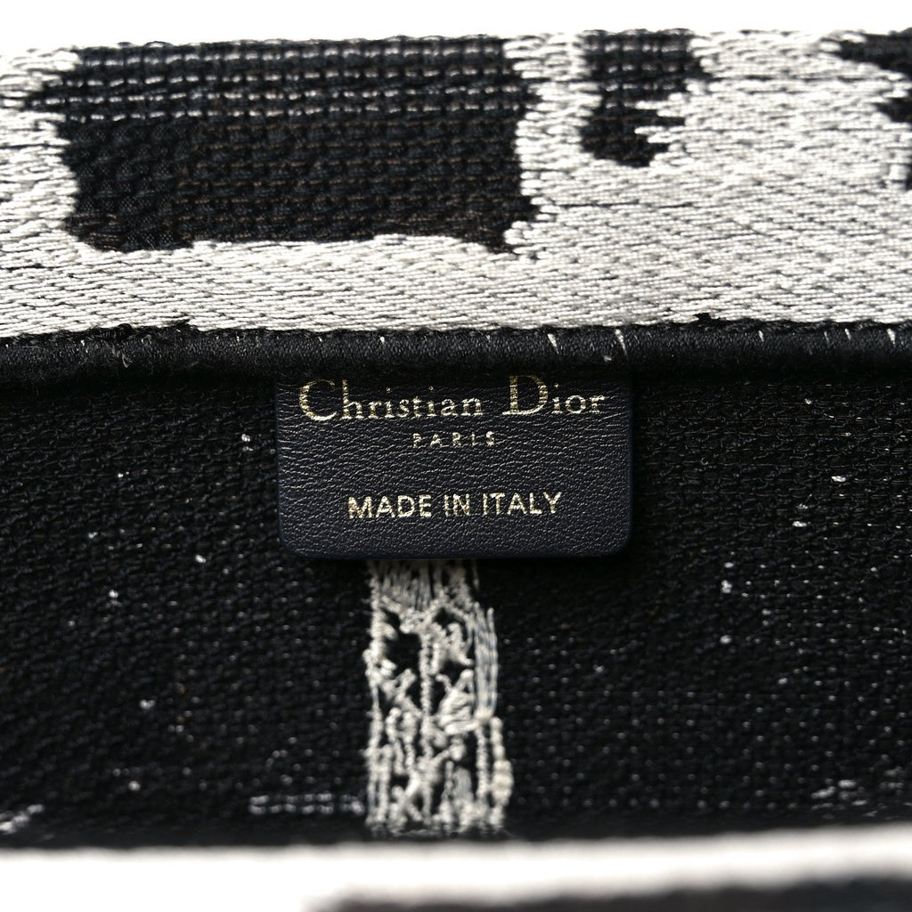 ディオール キャンバス 刺繍 ミディアム パリ ブックトート ブラック ホワイト (代金引換)