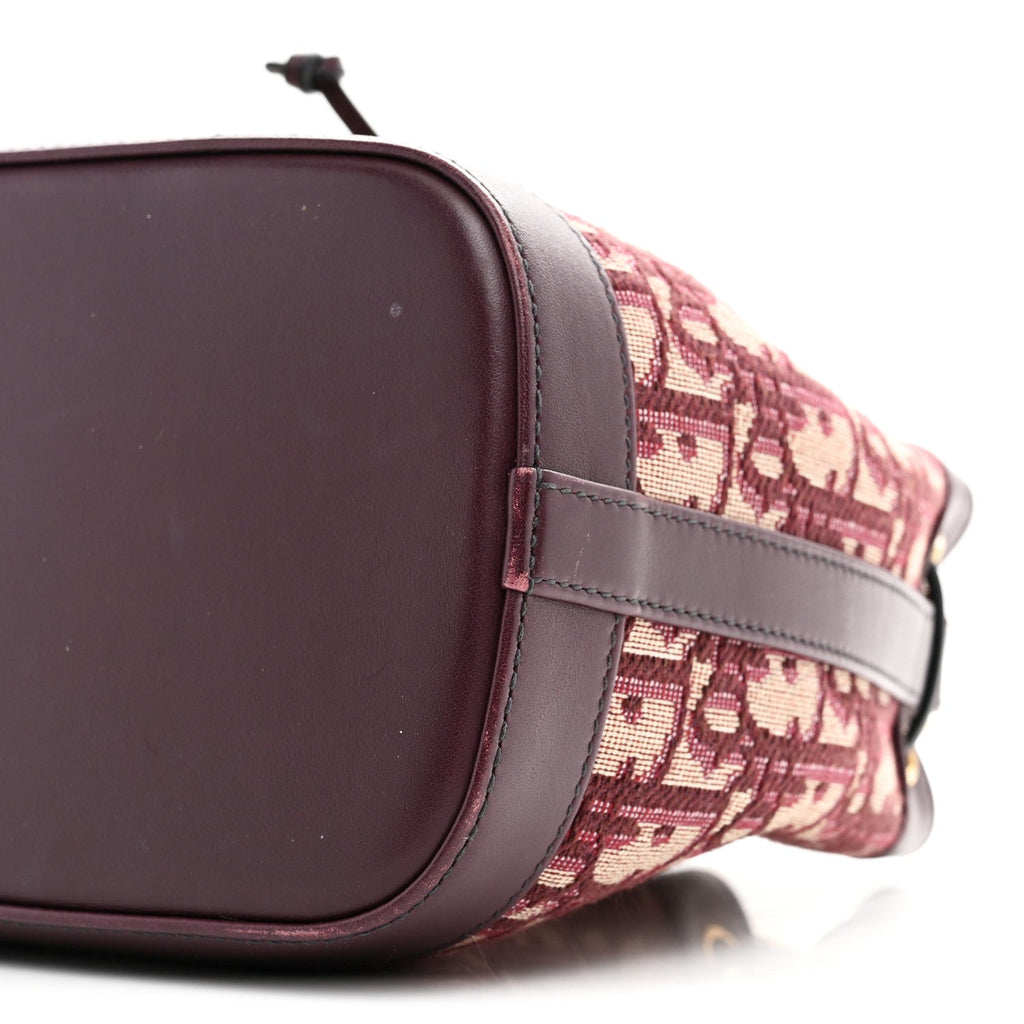 ディオール オブリーク ドローストリング チェーン バケットバッグ バーガンディ (代金引換)