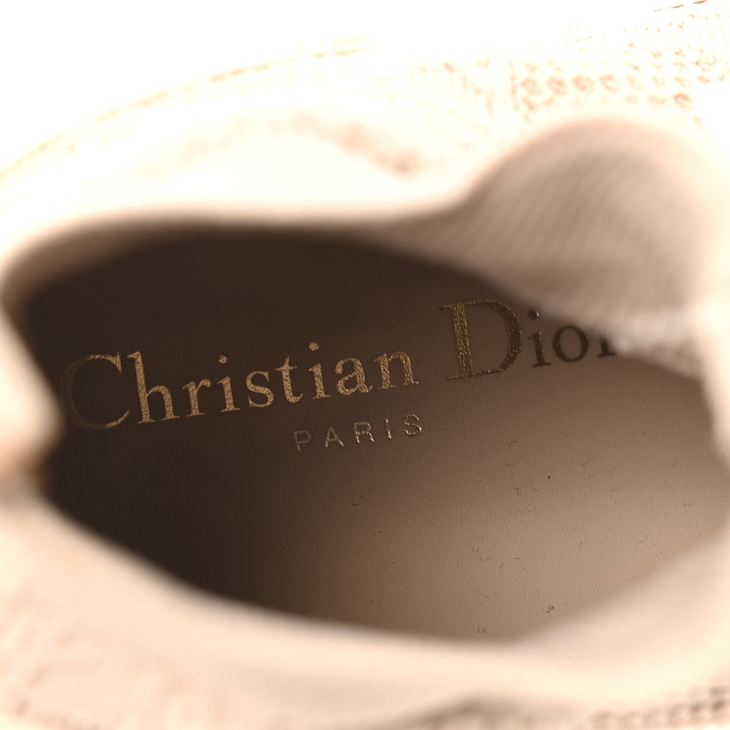 ディオール テクニカル カナージュ ウィメンズ Walk'n Dior ハイトップスニーカー 38.5 ヌード (代金引換)