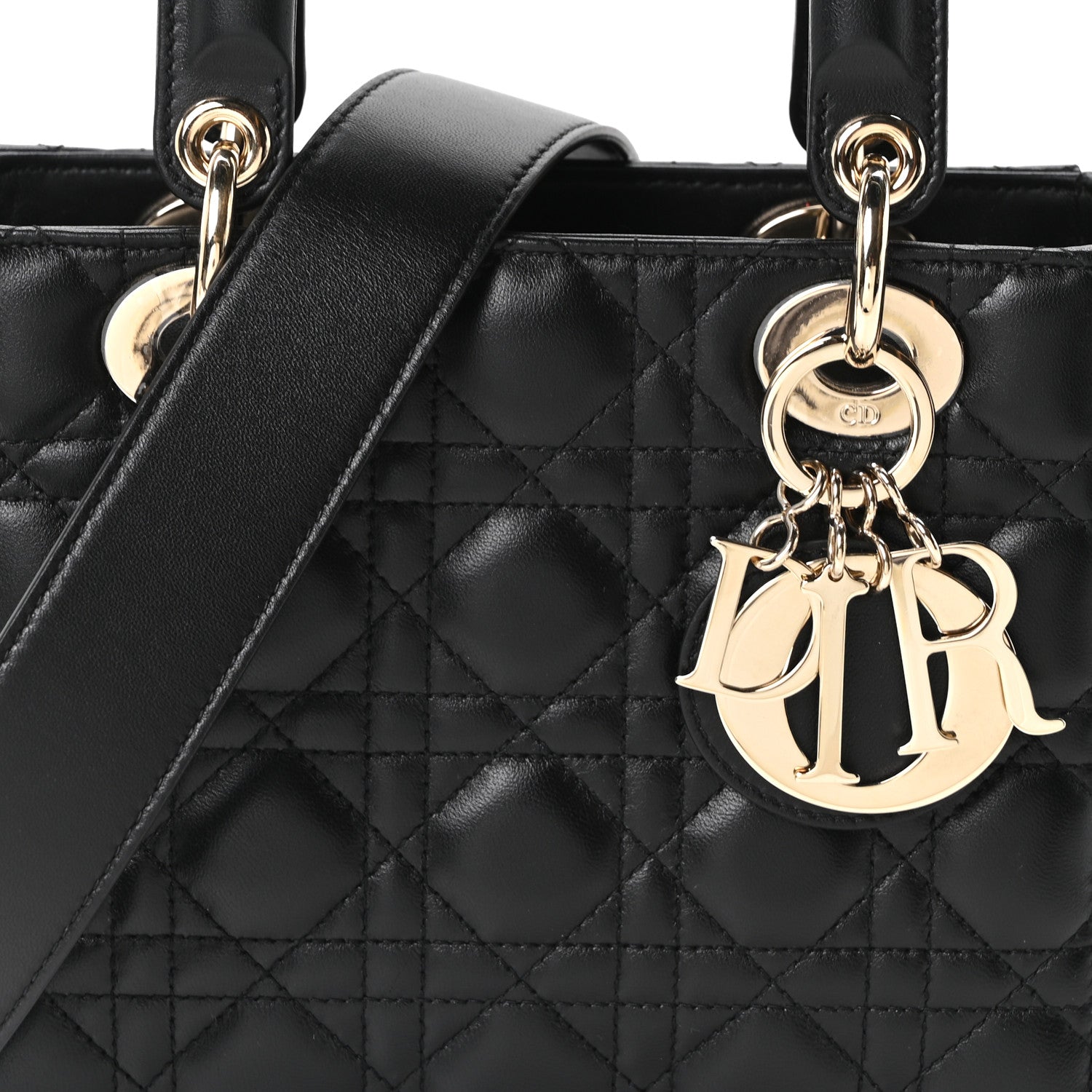 ディオール ラムスキン カナージュ スモール マイ ABCDior レディ ディオール ブラック (代金引換)