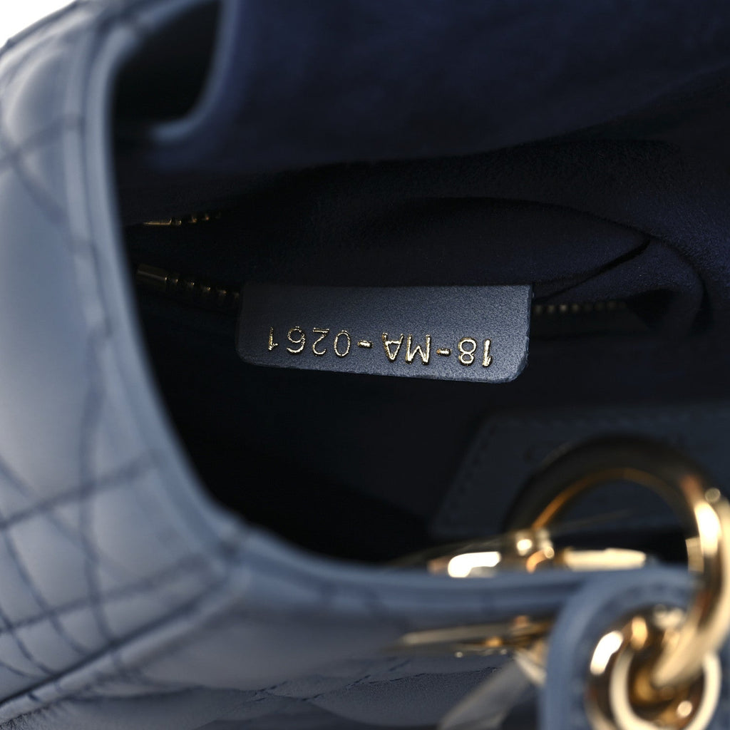 ディオール ラムスキン カナージュ グラデーション スモール マイ ABCDior レディ ディオール インディゴブルー (代金引換)
