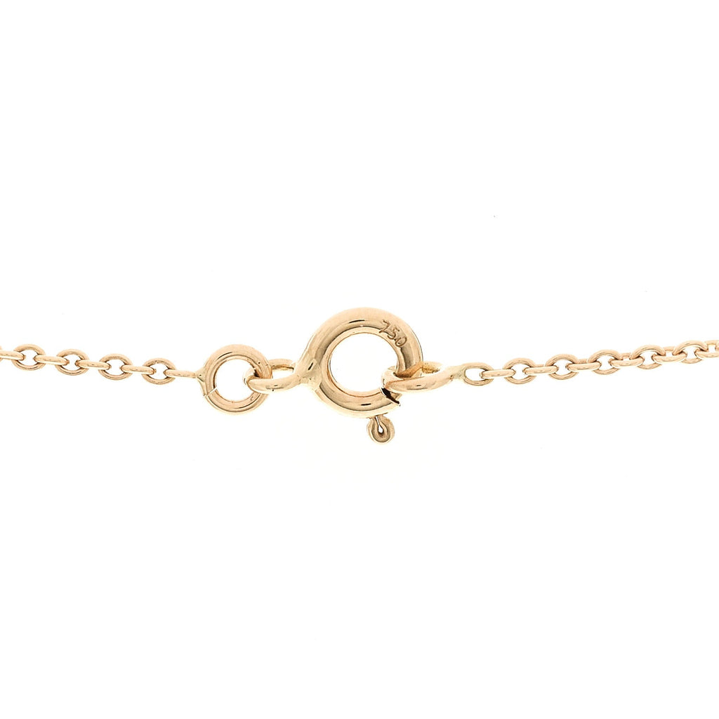 ディオール 18K イエローゴールド ダイヤモンド ラピスラズリ ローズ デ ヴァン ネックレス (代金引換)
