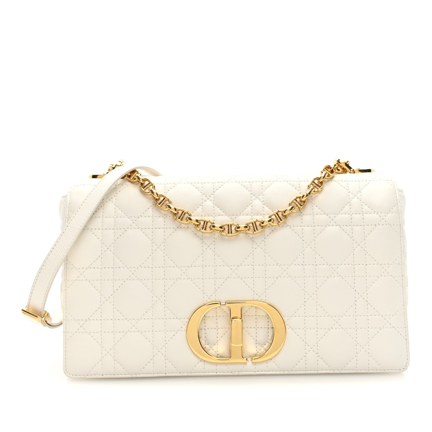 ディオール グレインド カーフスキン カナージュ ラージ カロ バッグ アイボリー (代金引換)