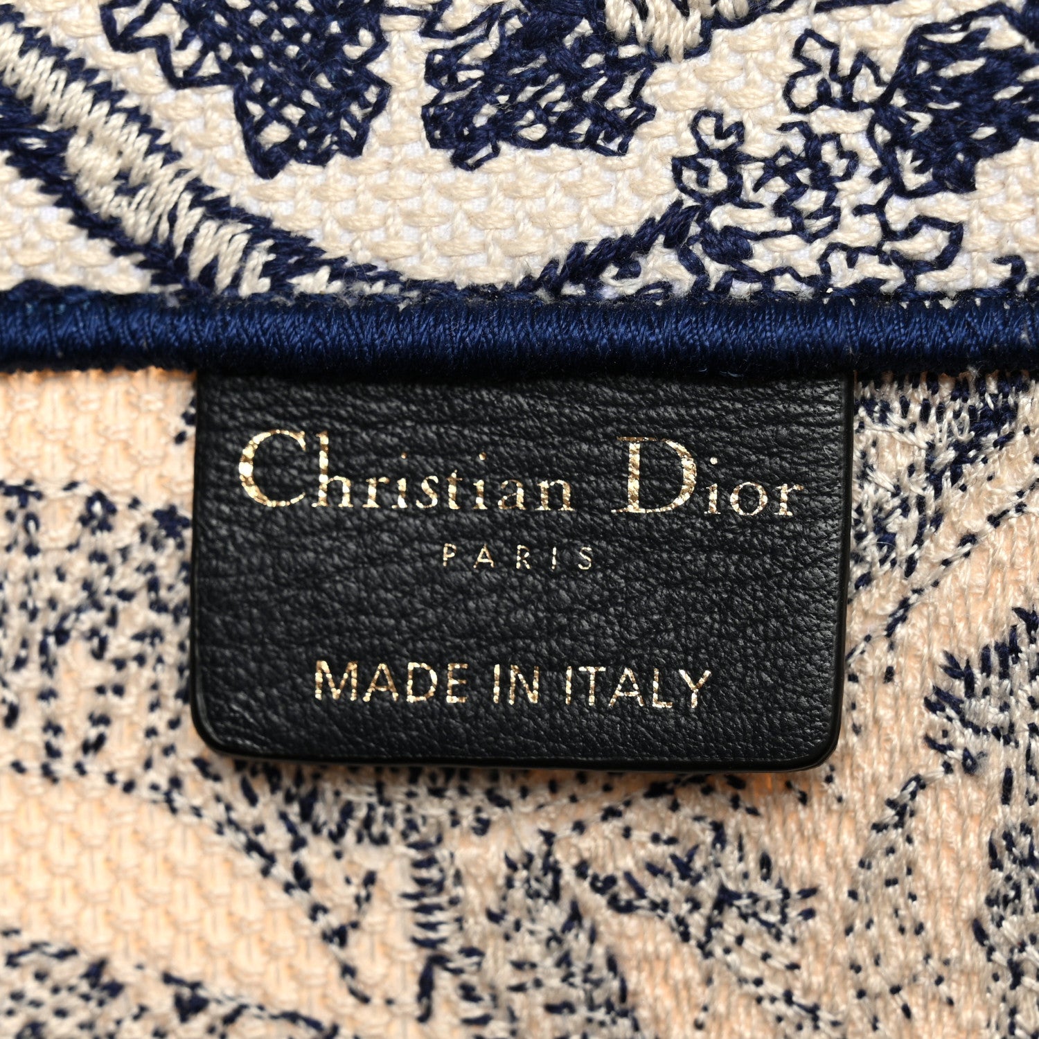 ディオール キャンバス 刺繍 ラージ ディオリヴィエラ トワルドジュイ ブックトート ブルー (代金引換)