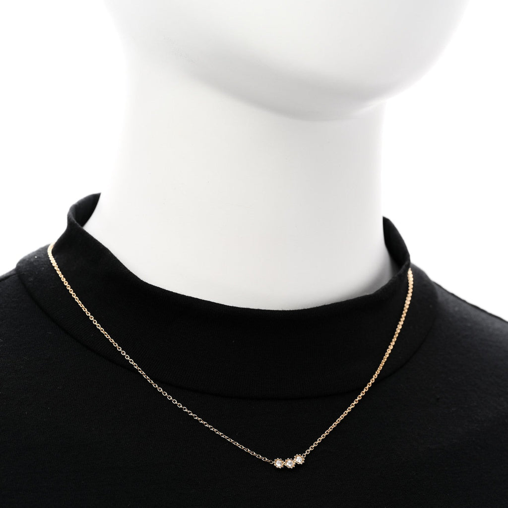 ディオール 18K イエローゴールド ダイヤモンド ミミローズ ペンダント ネックレス (代金引換)