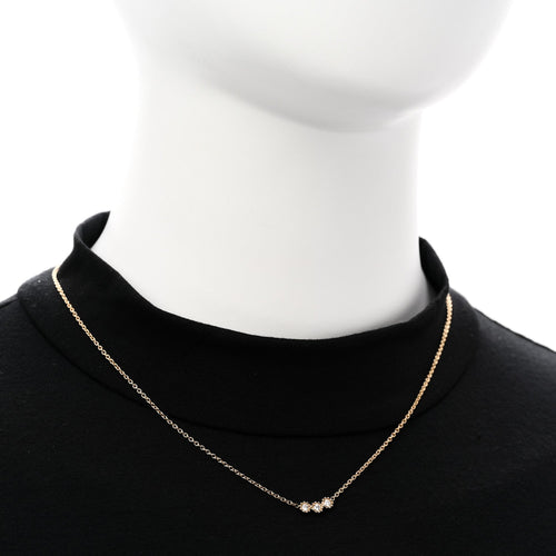 ディオール 18K イエローゴールド ダイヤモンド ミミローズ ペンダント ネックレス (代金引換)