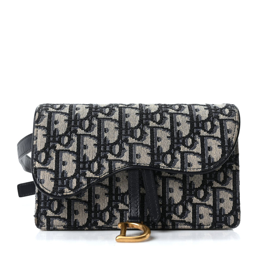 ディオール オブリーク サドル ベルトバッグ ブルー (代金引換)