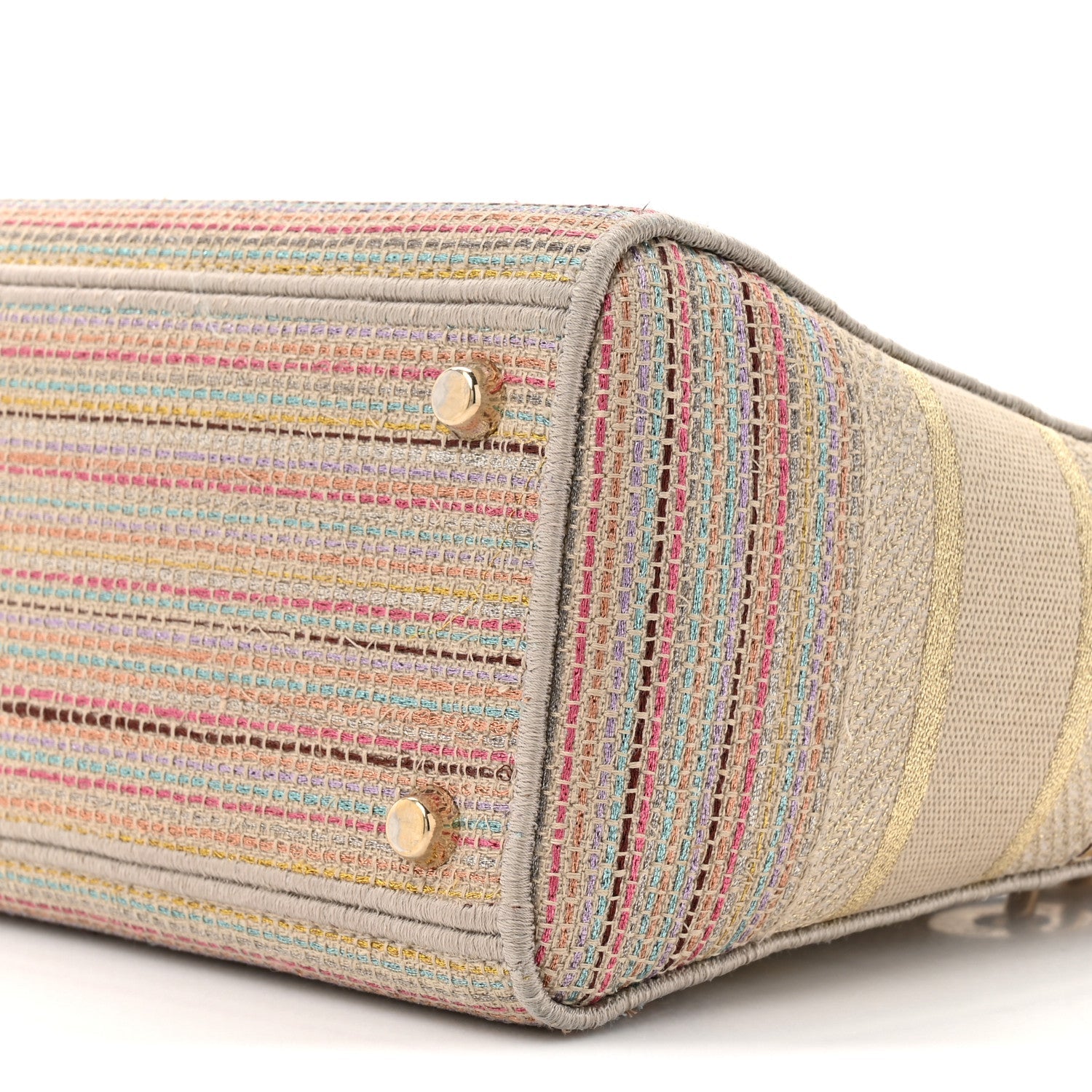 ディオール キャンバス 刺繍 ミディアム レディ D-Lite ベージュ マルチカラー (代金引換)