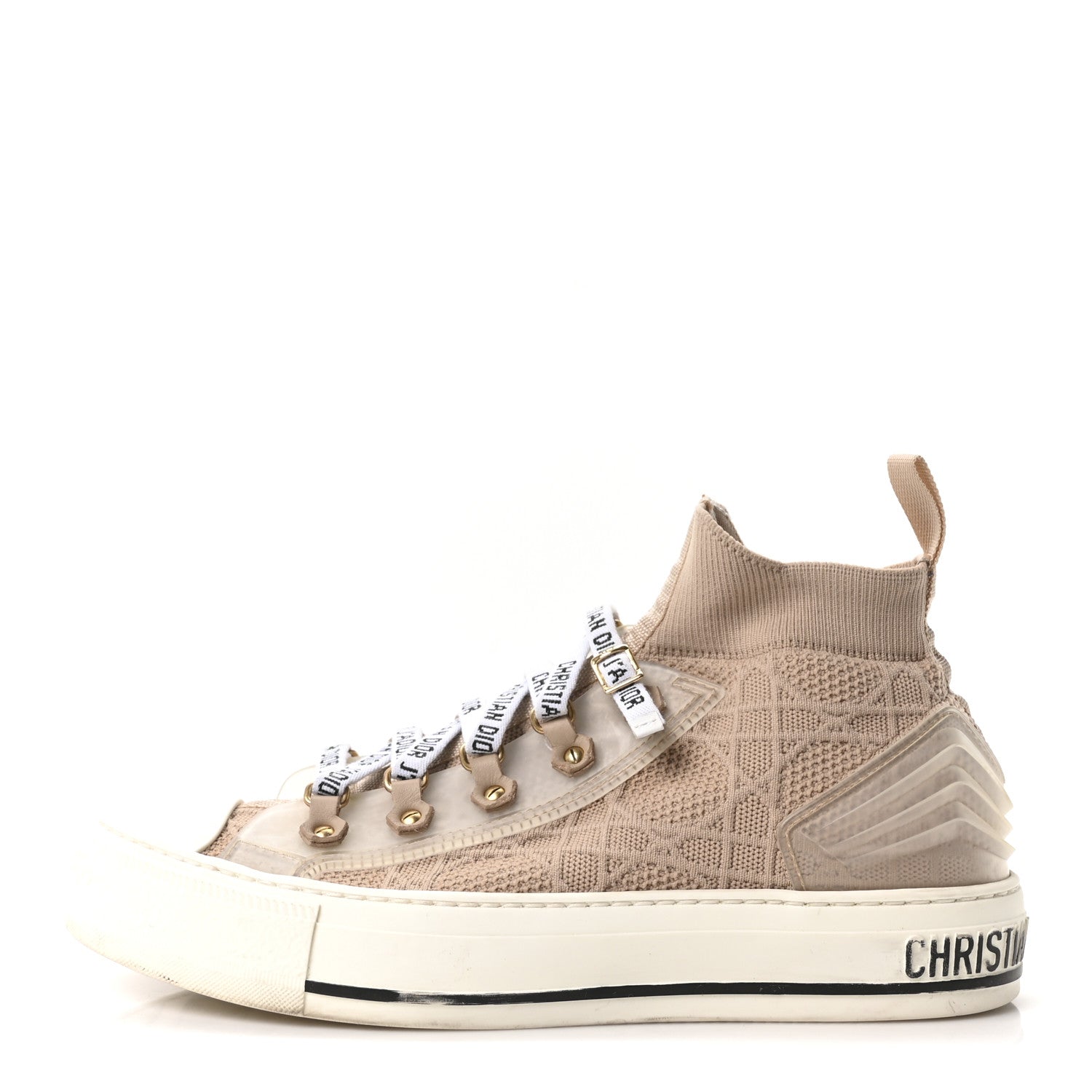 ディオール テクニカル カナージュ ウィメンズ Walk'n Dior ハイトップスニーカー 38.5 ヌード (代金引換)