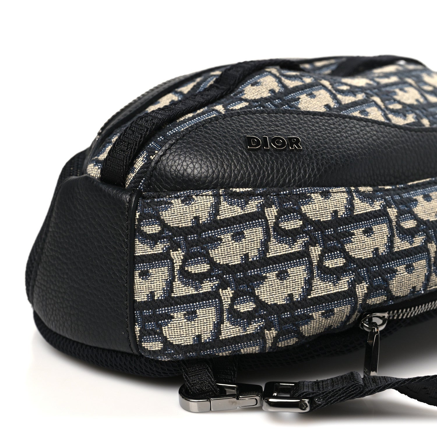 ディオール グレインドカーフスキン オブリーク スカラベ スリングバッグ ブルー・ブラック (代金引換)
