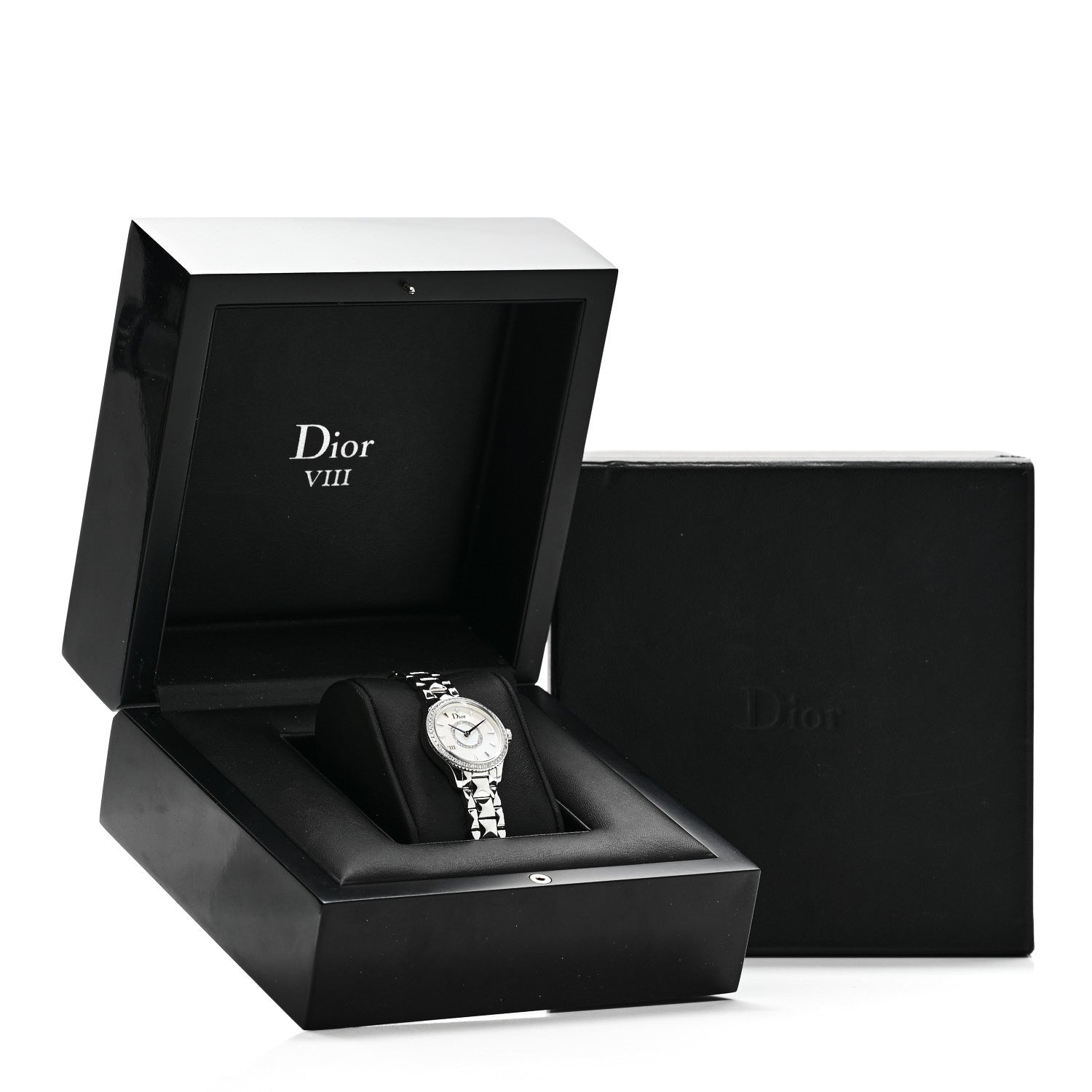 ディオール ステンレススチール ダイヤモンドベゼル 25mm Dior VIII モンテーニュ クォーツウォッチ (代金引換)
