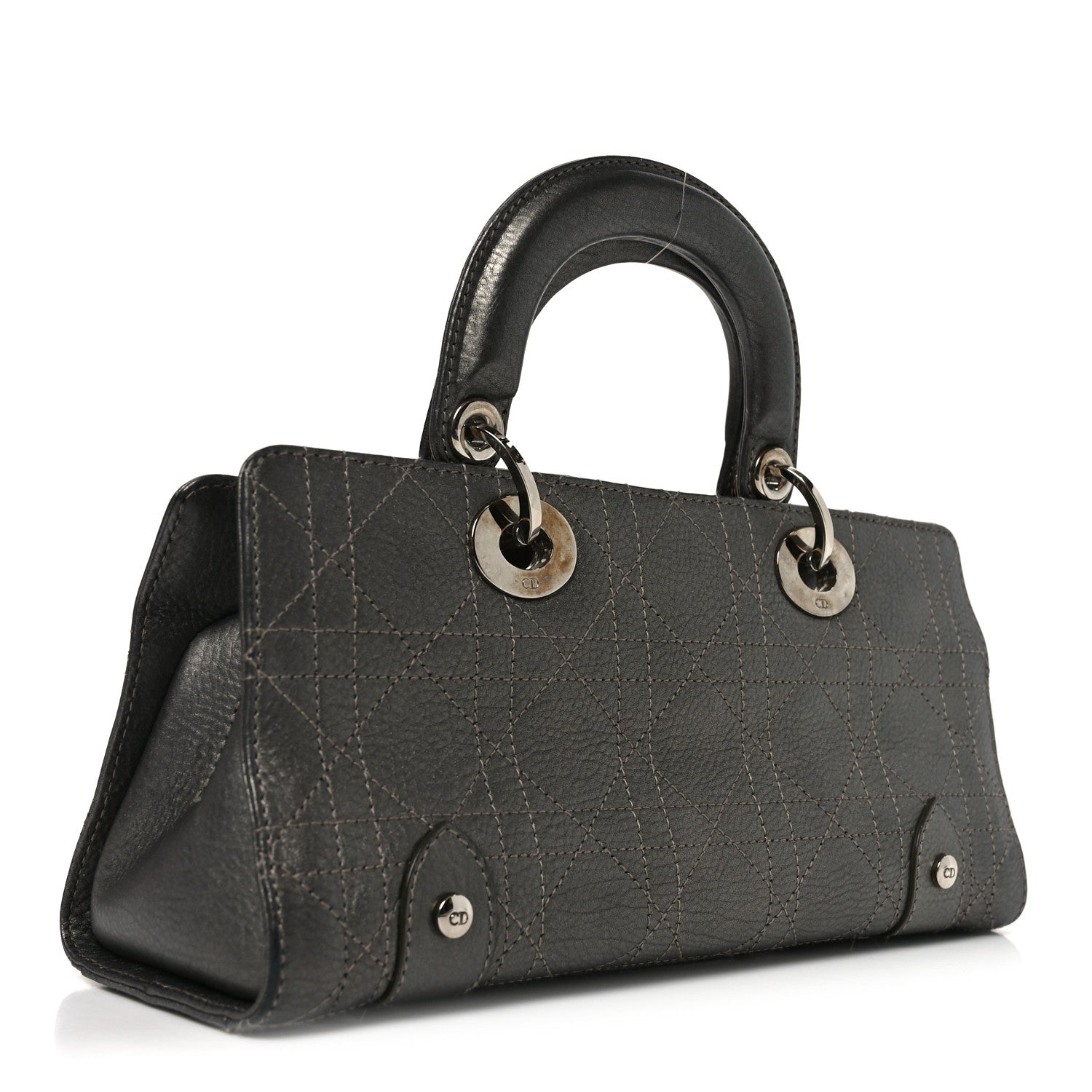 ディオール メタリックカーフスキン カナージュ ステッチ スモール イーストウエスト レディディオール ブロンズ (代金引換)
