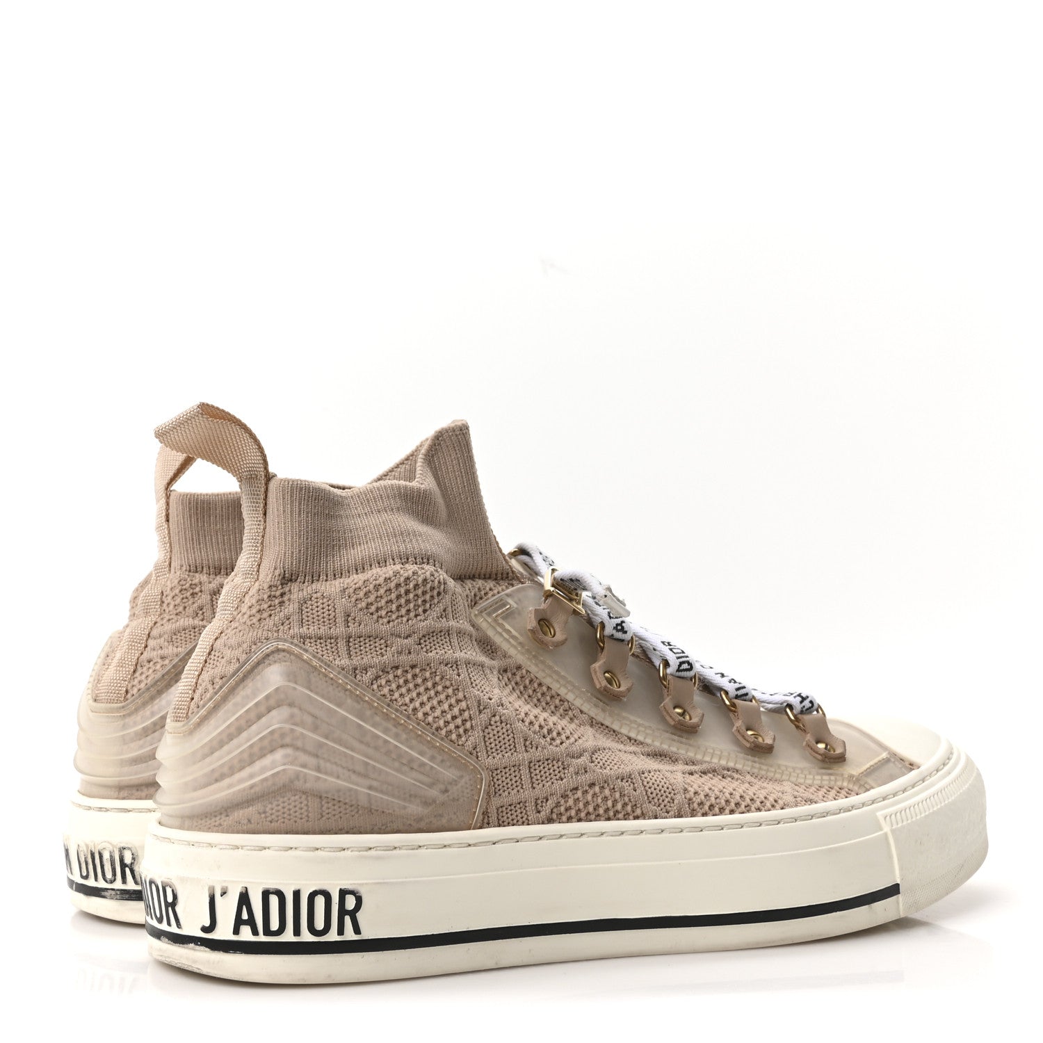 ディオール テクニカル カナージュ ウィメンズ Walk'n Dior ハイトップスニーカー 38.5 ヌード (代金引換)