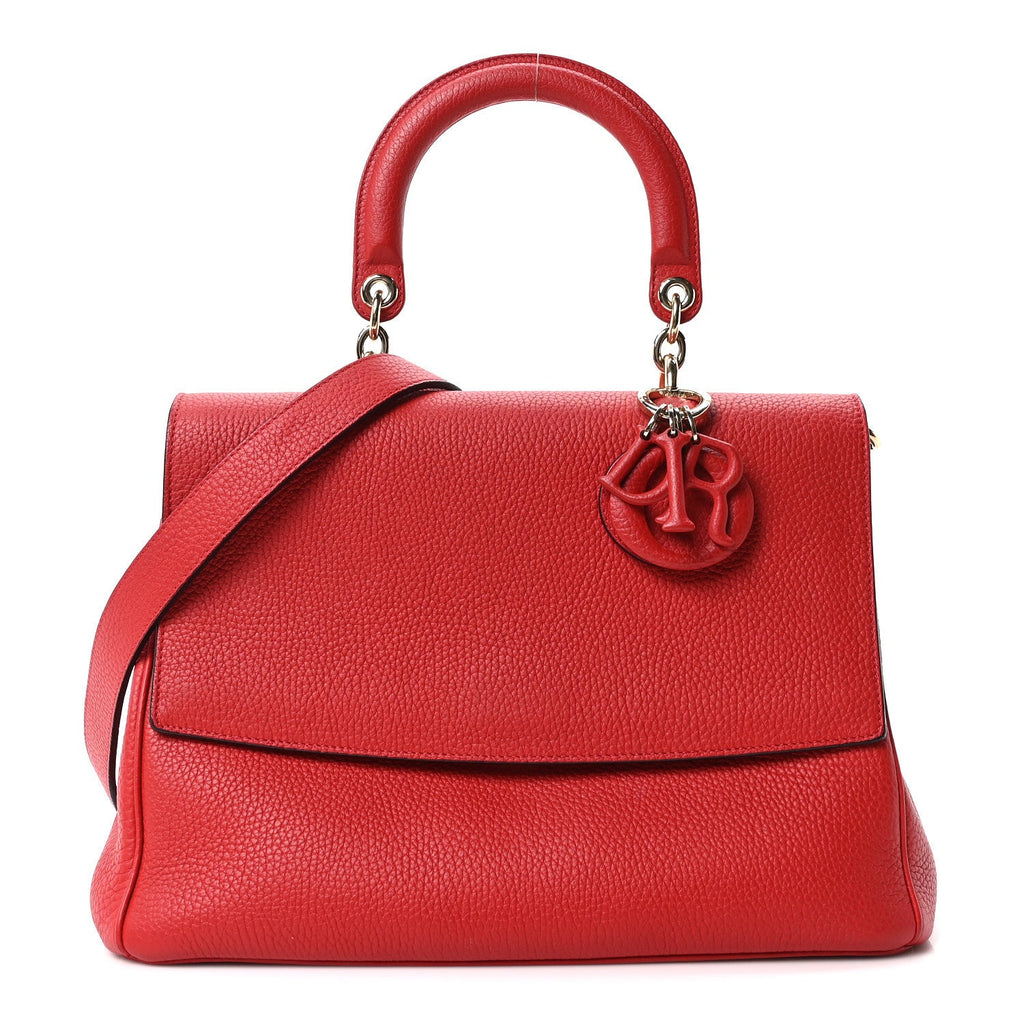ディオール ブルカーフ ミディアム Be Dior フラップ レッド・ピンク (代金引換)