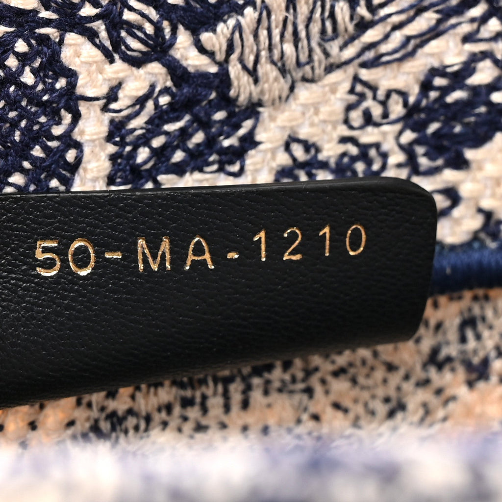 ディオール キャンバス 刺繍 ラージ ディオリヴィエラ トワル ド ジュイ ブックトート ブルー (代金引換)