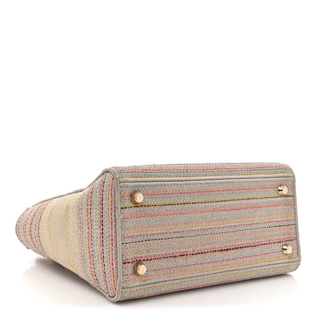 ディオール キャンバス 刺繍 ミディアム レディ D-Lite ベージュ マルチカラー (代金引換)