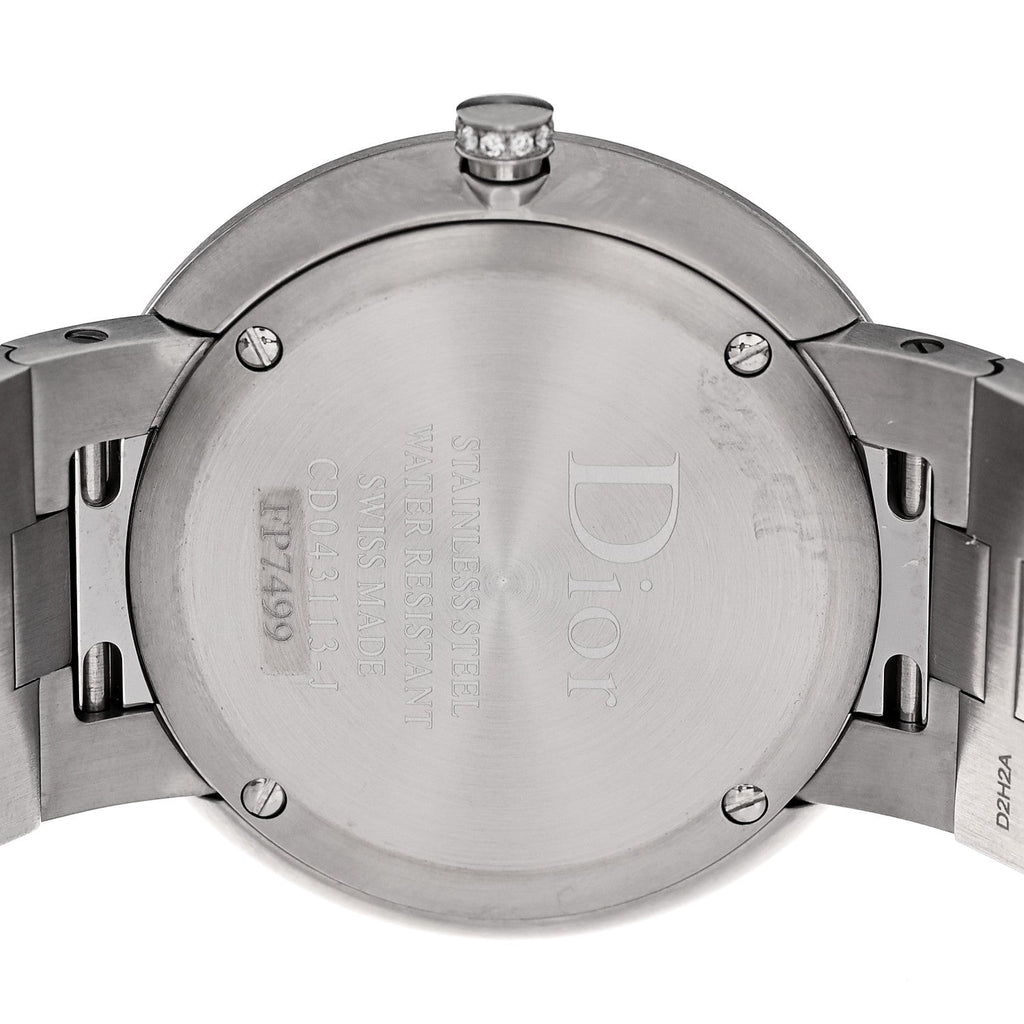 ディオール ステンレススチール ダイヤモンドベゼル 38mm La D De Dior クォーツウォッチ (代金引換)
