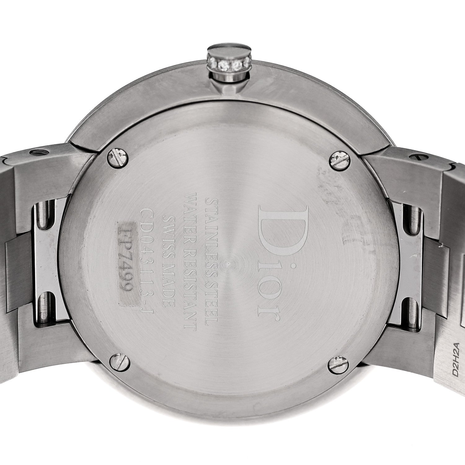 ディオール ステンレススチール ダイヤモンドベゼル 38mm La D De Dior クォーツウォッチ (代金引換)