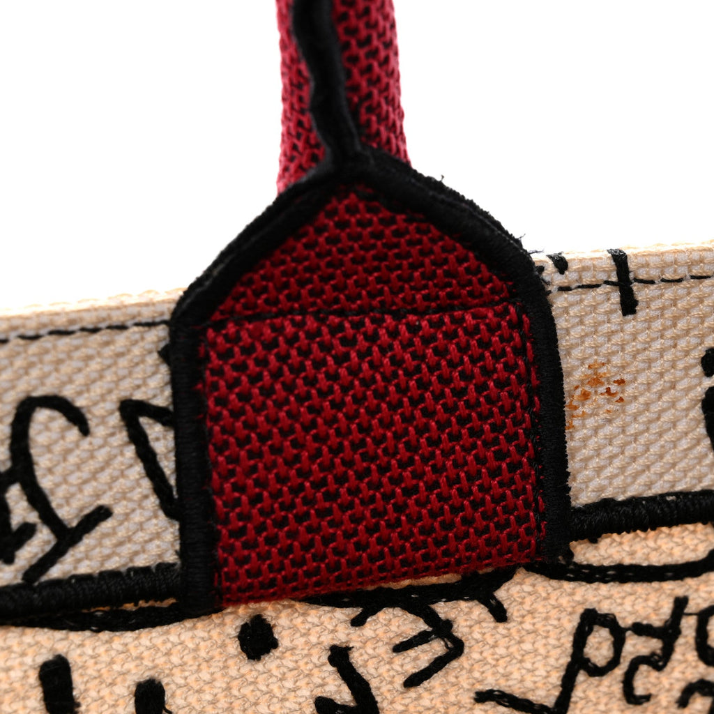ディオール キャンバス 刺繍 ミディアム ディオラモール グラフィティ ブックトート ラテ マルチカラー (代金引換)