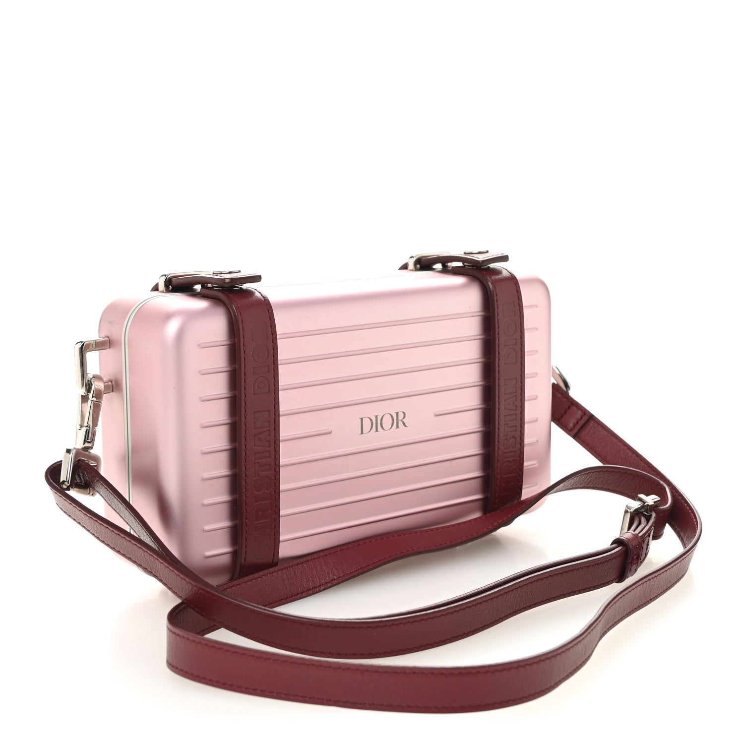 ディオール X RIMOWA アルミニウム パーソナル クラッチ オン ストラップ ローズ (代金引換)
