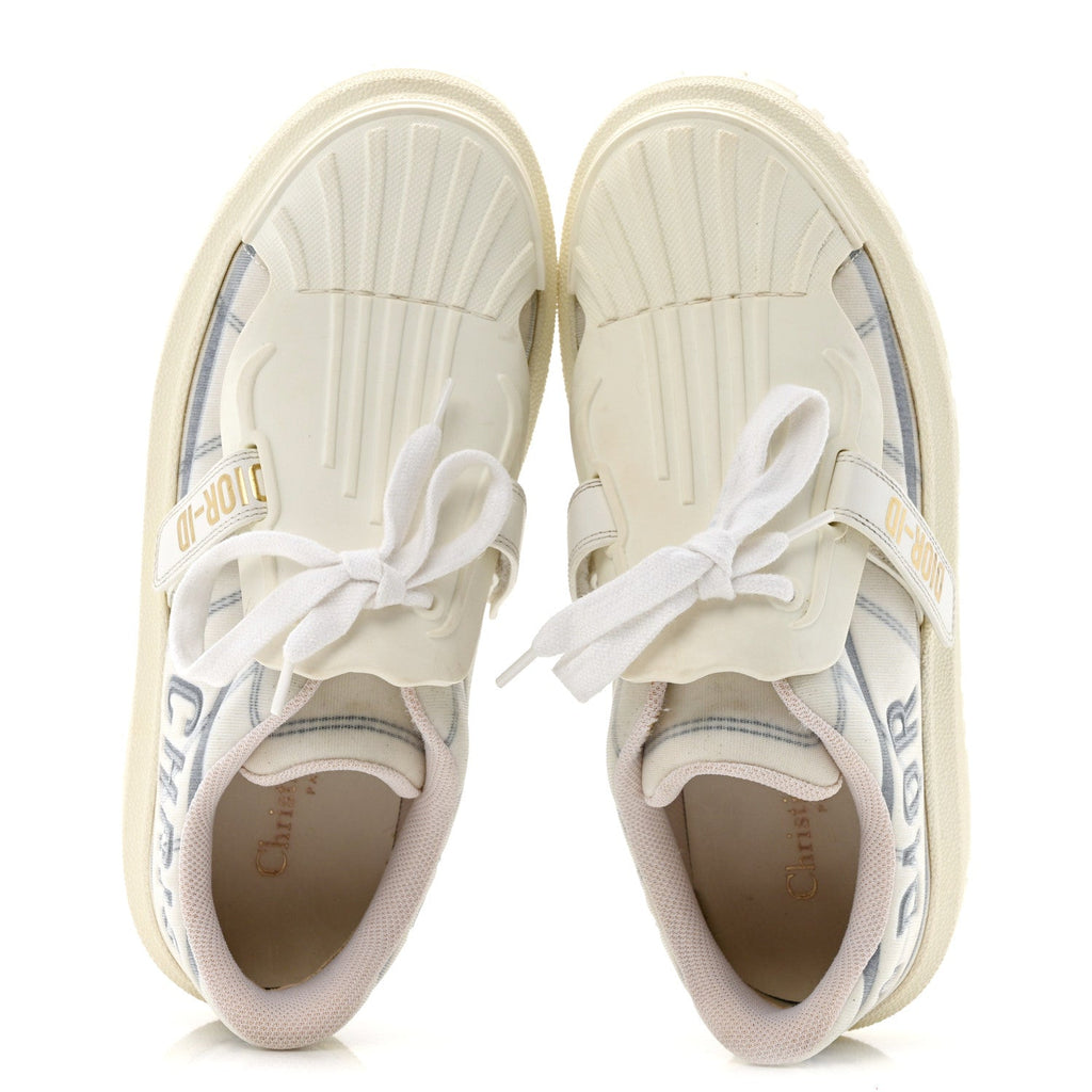 ディオール ナイロンメッシュ Dior-ID プラットフォームスニーカー 37.5 ブルーフランス (代金引換)