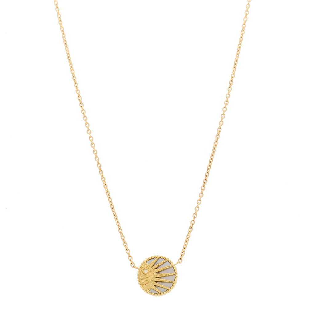 ディオール 18K イエローゴールド ダイヤモンド ブラックオニキス マザーオブパール ローズ セレステ ペンダント ネックレス (代金引換)