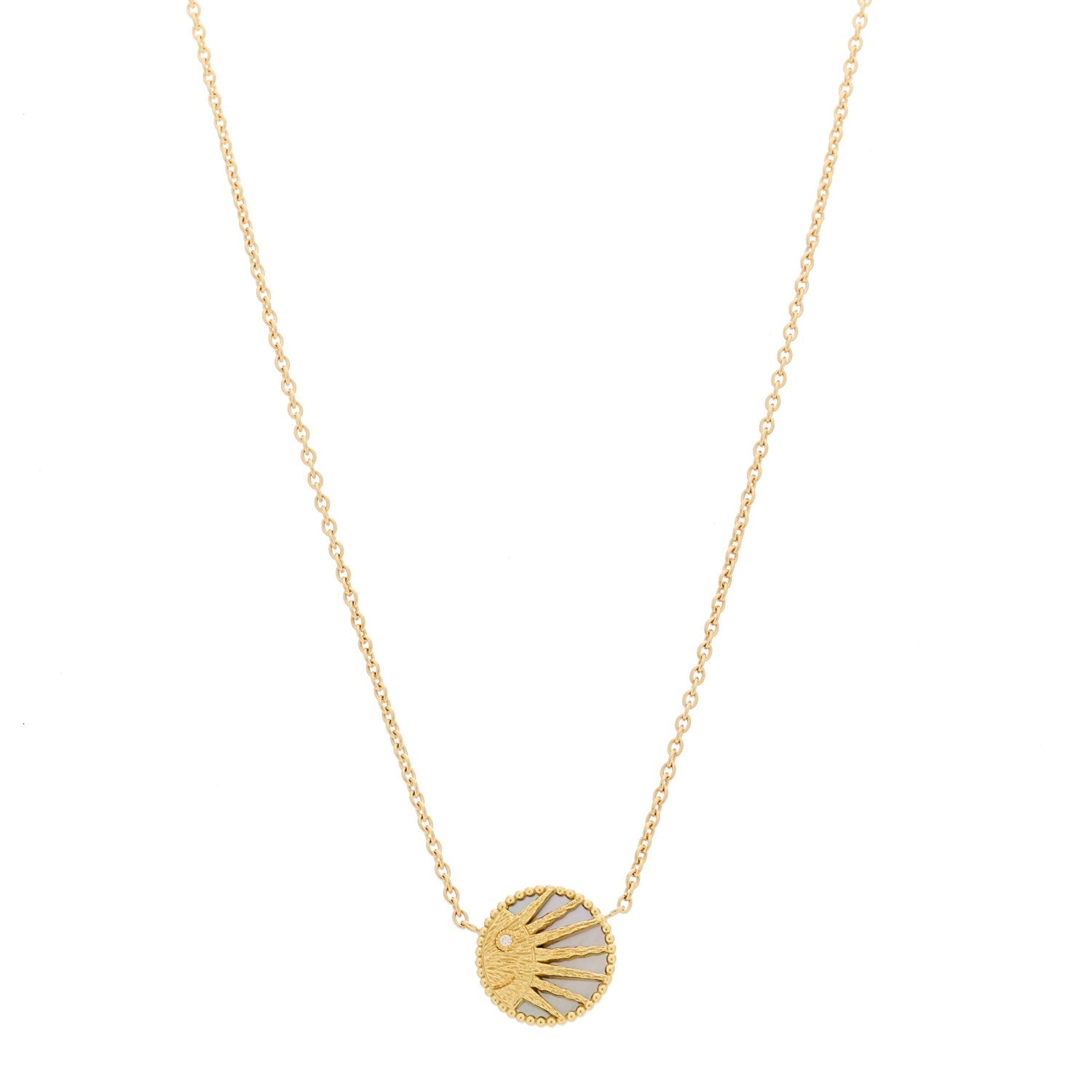 ディオール 18K イエローゴールド ダイヤモンド ブラックオニキス マザーオブパール ローズ セレステ ペンダント ネックレス (代金引換)