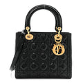 ディオール パテントカナージュ ミディアム レディディオール ブラック (代金引換)