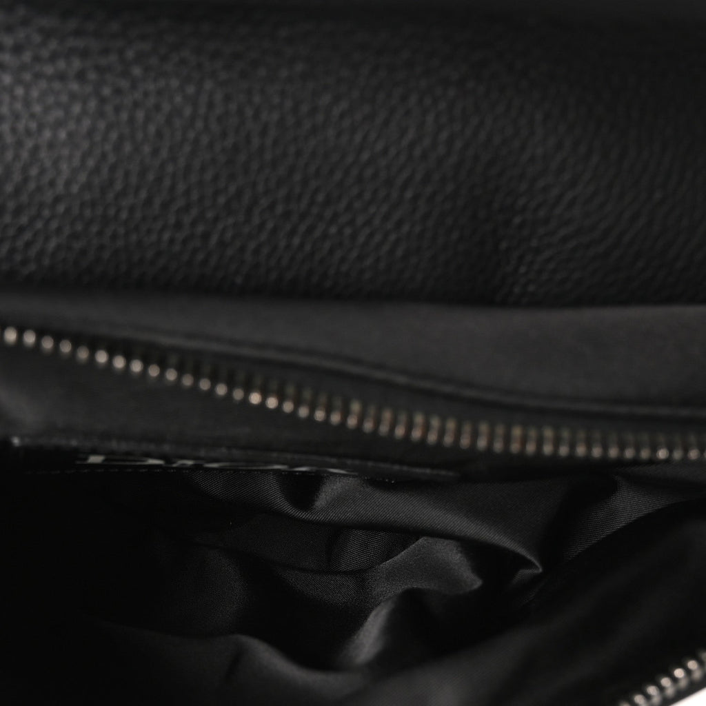 ディオール X SACAI グレインド カーフスキン テクニカルファブリック メンズ サドルバッグ ブラック (代金引換)