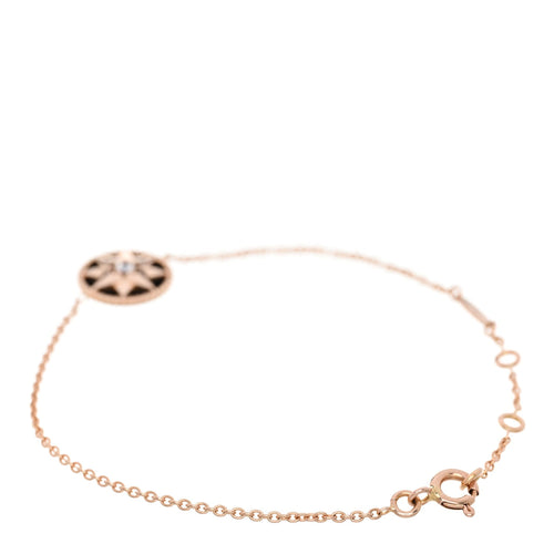 ディオール 18K ローズゴールド ダイヤモンド ブラックオニキス ローズ デ ヴァン ブレスレット (代金引換)