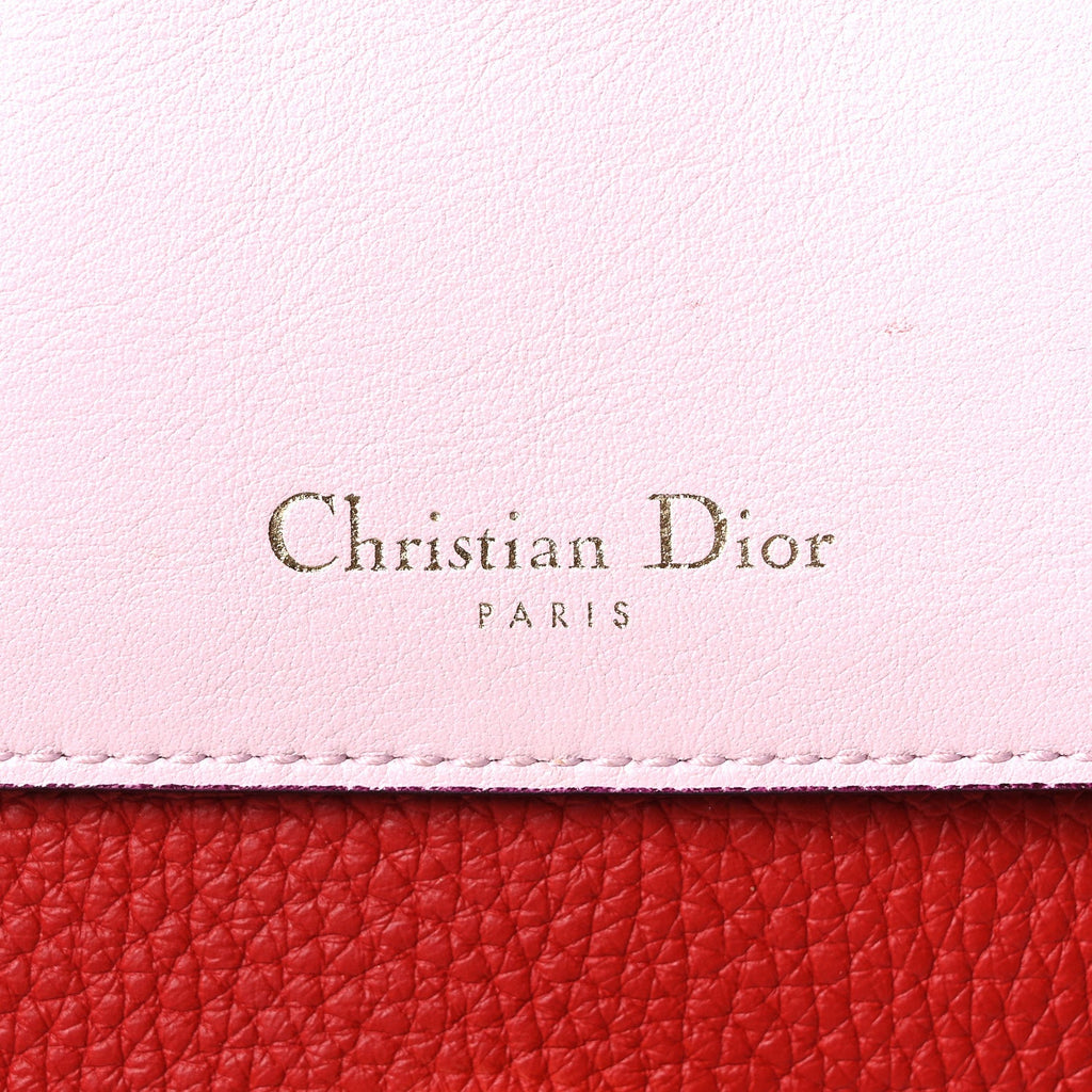 ディオール ブルカーフ ミディアム Be Dior フラップ レッド・ピンク (代金引換)