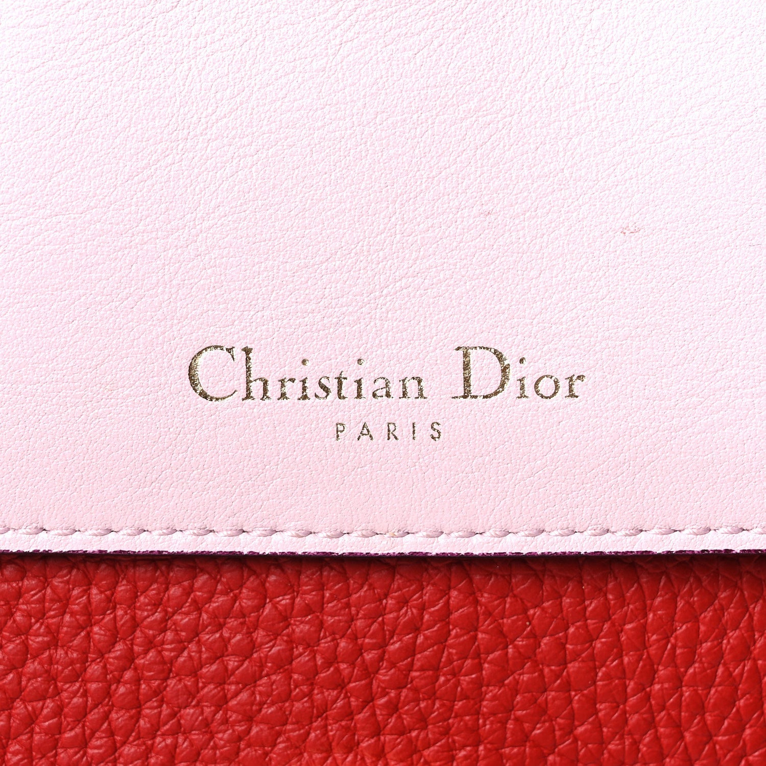 ディオール ブルカーフ ミディアム Be Dior フラップ レッド・ピンク (代金引換)
