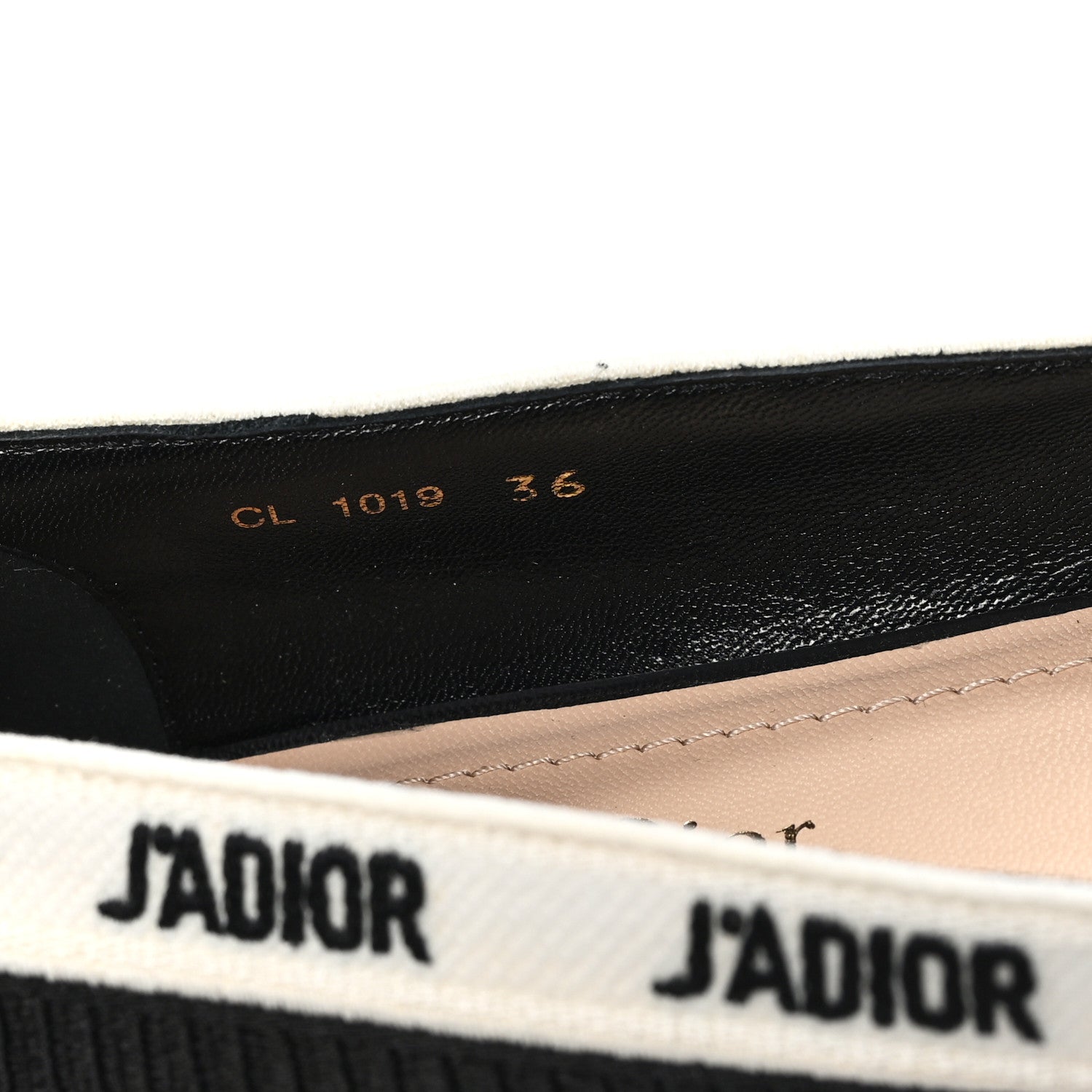 ディオール ファブリック リボン 刺繍 J'Adior バレエ フラット 36 ブラック (代金引換)