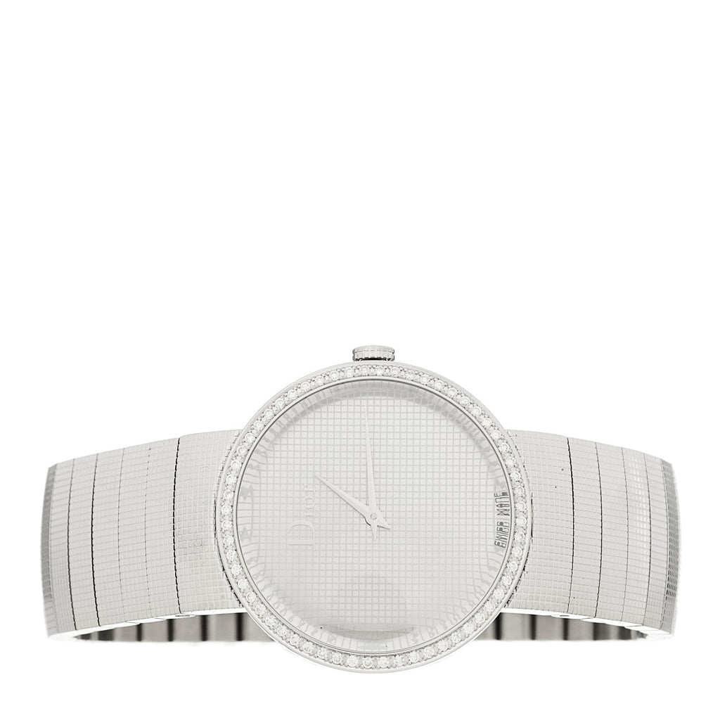 ディオール ステンレススチール ダイヤモンドベゼル 33mm La D De Dior クォーツ ウォッチ (代金引換)