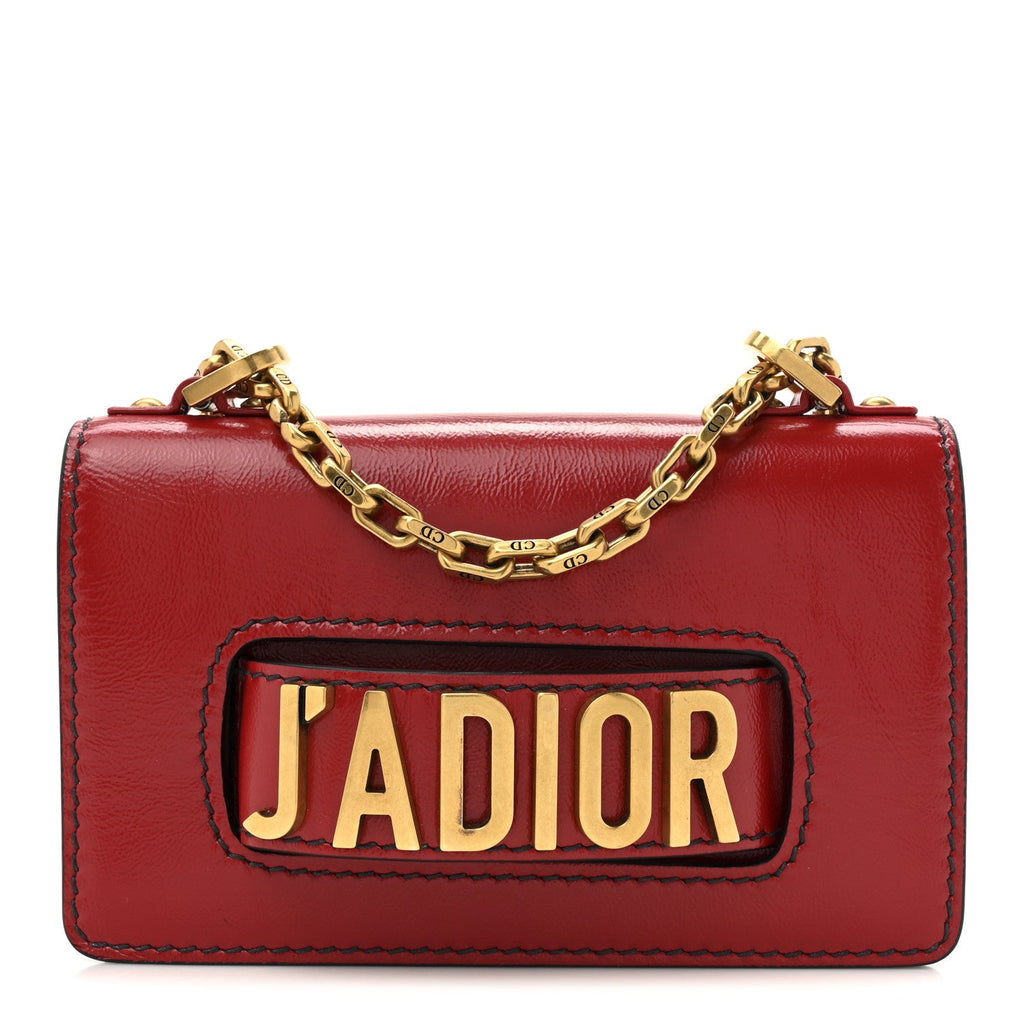 ディオール カーフスキン J'Adior チェーン フラップバッグ レッド (代金引換)