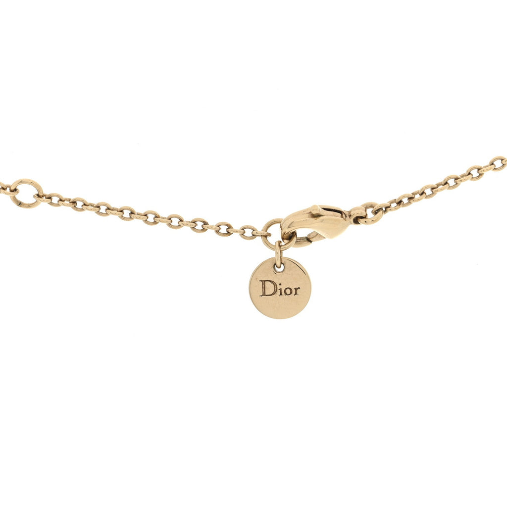 ディオール メタル クリスタル CD ネックレス ゴールド (代金引換)