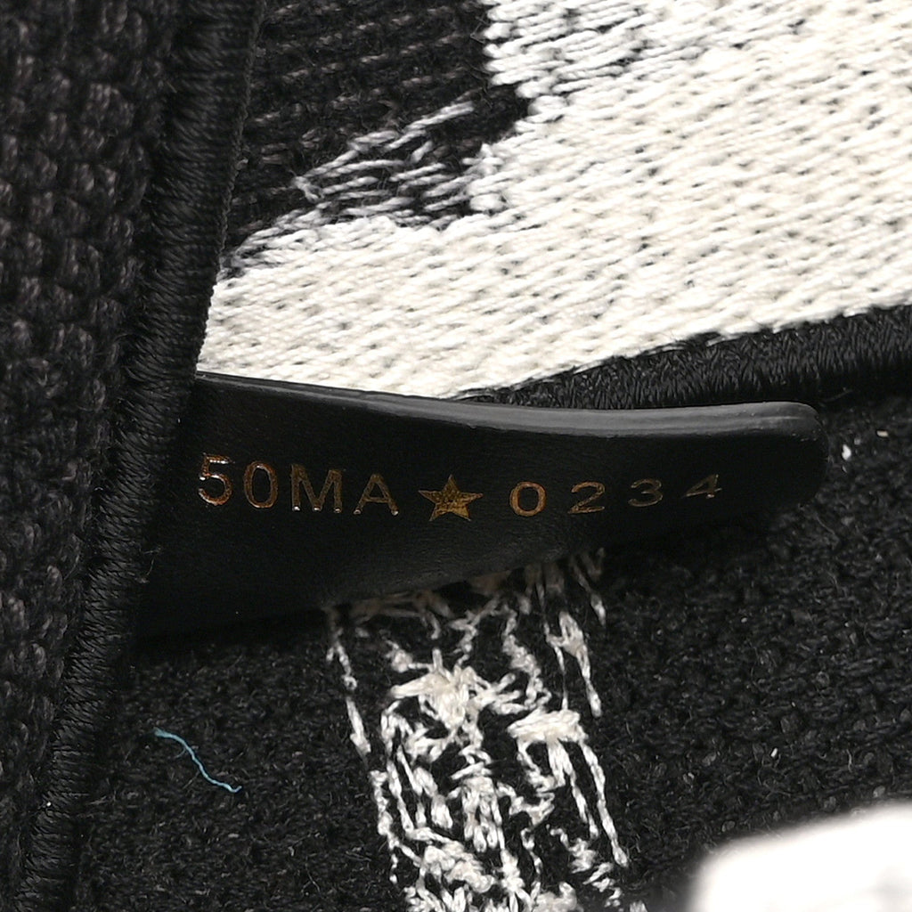 ディオール キャンバス 刺繍 ミディアム パリ ブックトート ブラック ホワイト (代金引換)
