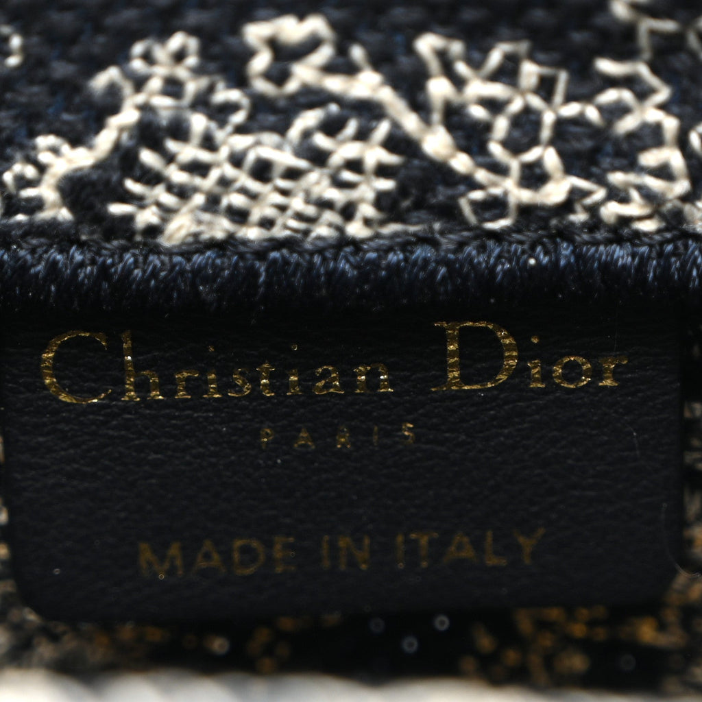 ディオール キャンバス トワル ド ジュイ リバース刺繍 ミニ ブックトート フォンバッグ ブルー (代金引換)